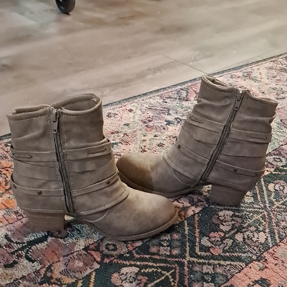 Stylish Gray Ankle Boots - Picture 7 of 14